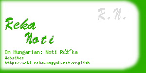 reka noti business card